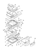 Refrigerator shelf parts