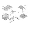 Freezer shelf parts