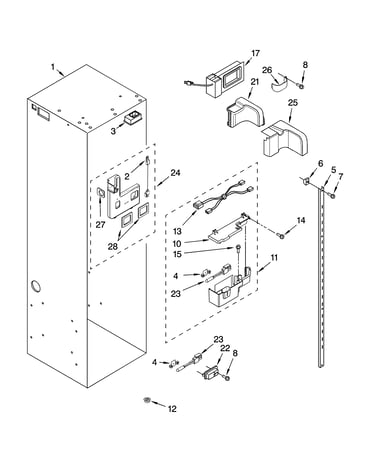 Refrigerator liner parts