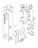 Freezer liner and air flow parts