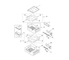 KitchenAid KSSP36QMS01 refrigerator shelf parts diagram