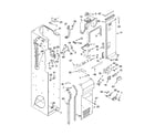 KitchenAid KSSP36QMS01 freezer liner and air flow parts diagram