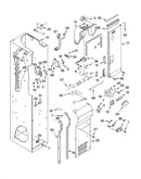 Freezer liner and air flow parts