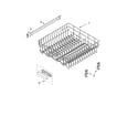 KitchenAid KUDI01FLSS6 upper rack and track parts diagram