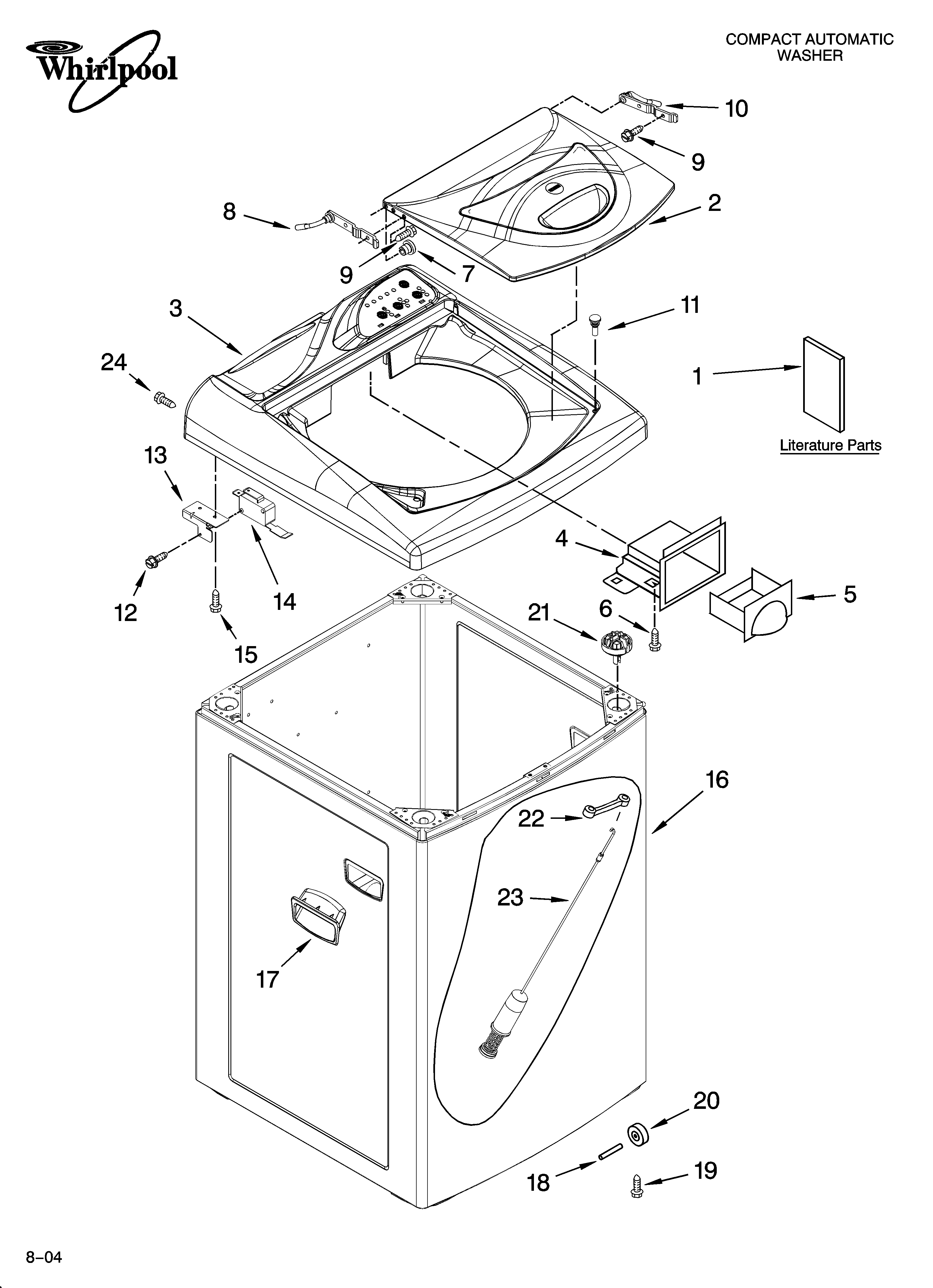 Top and cabinet parts
