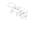Whirlpool LDR3822PQ0 top and console parts, optional parts (not included) diagram