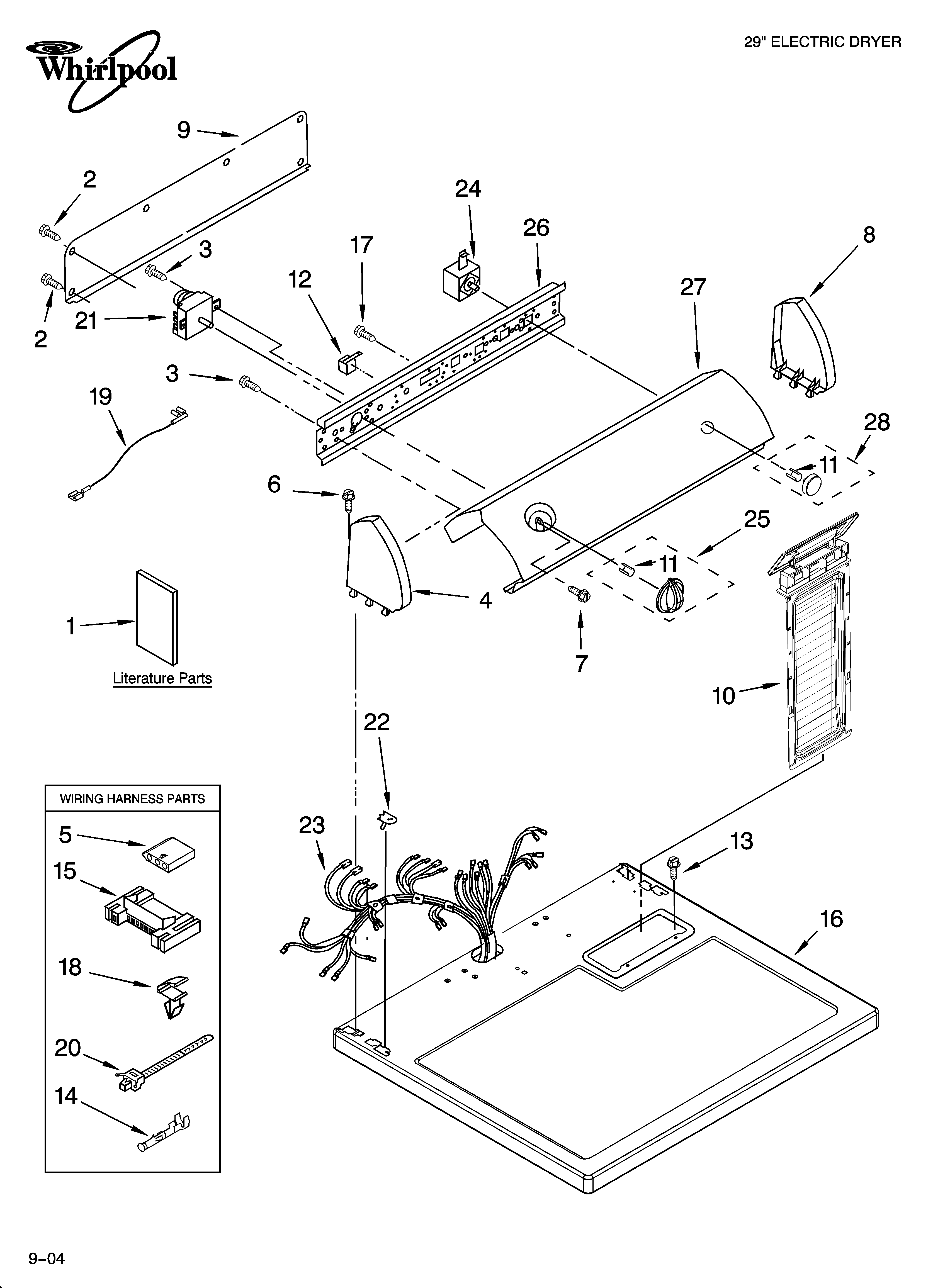 Top and console parts