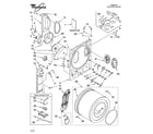 Whirlpool LER3622PQ0 bulkhead parts diagram