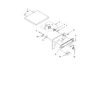 Whirlpool LER3622PQ0 top and console parts, optional parts (not included) diagram