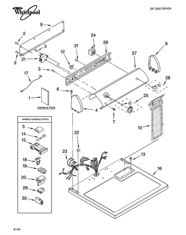Top and console parts