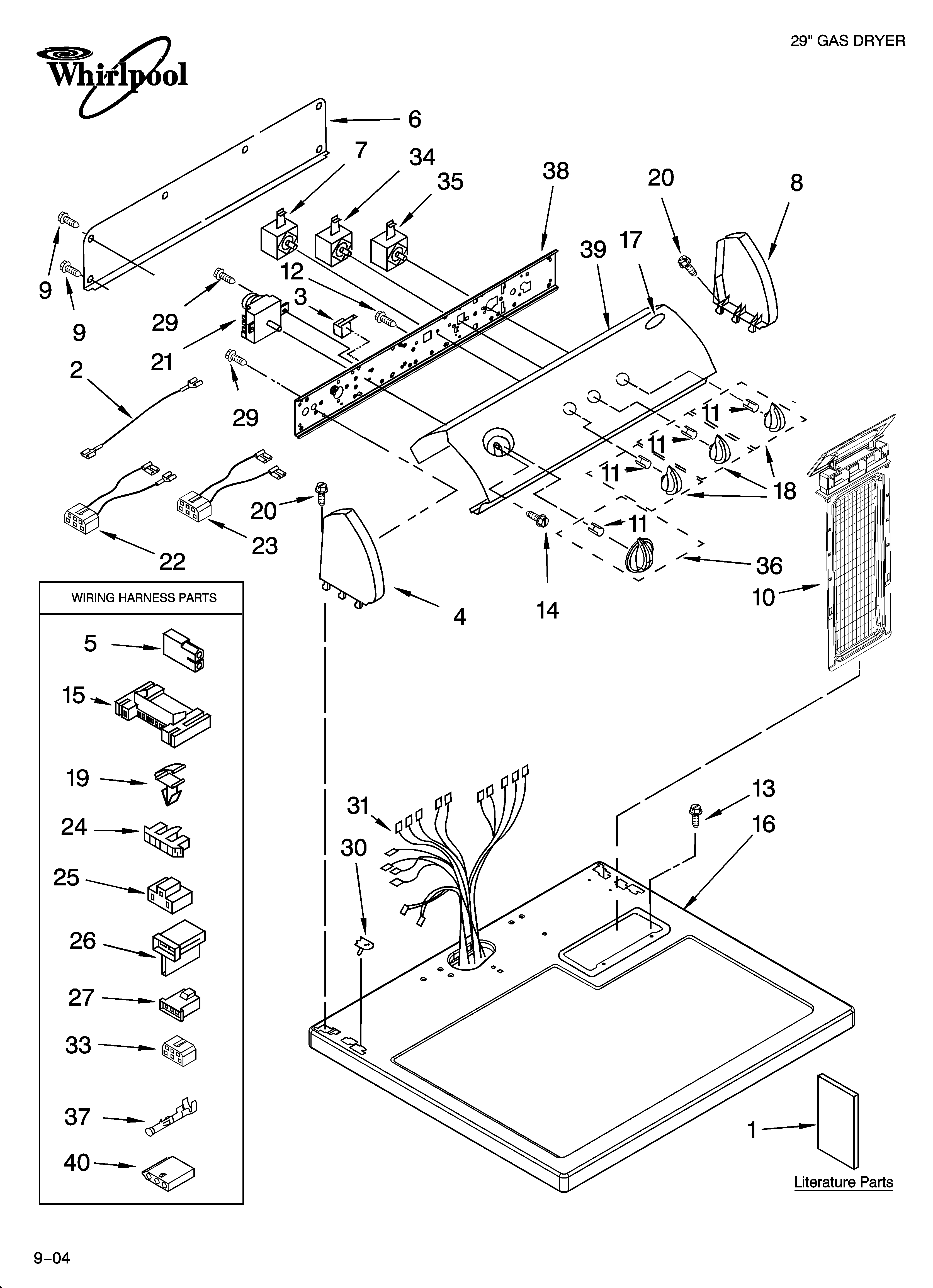 Top and console parts