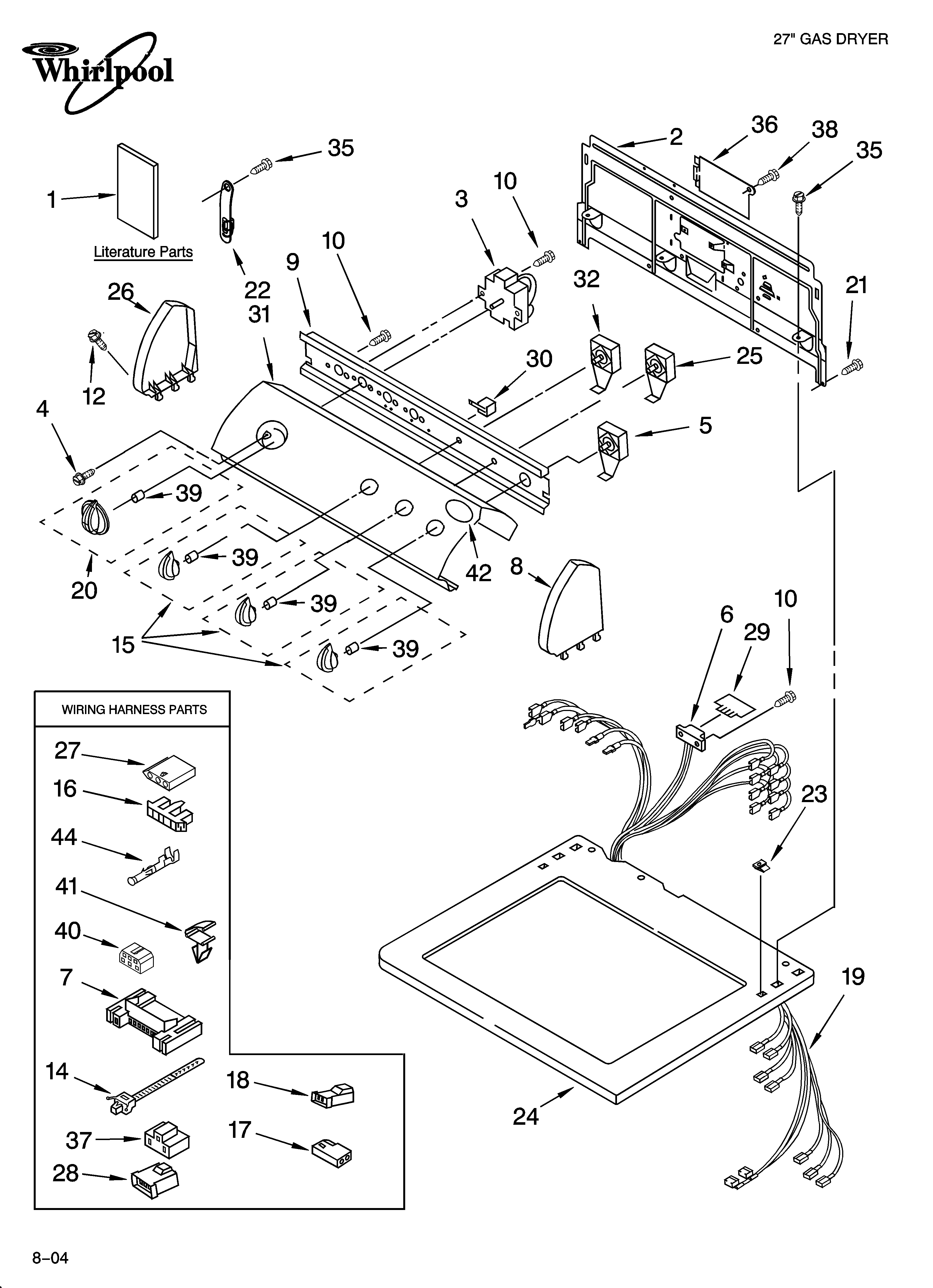 Top and console parts