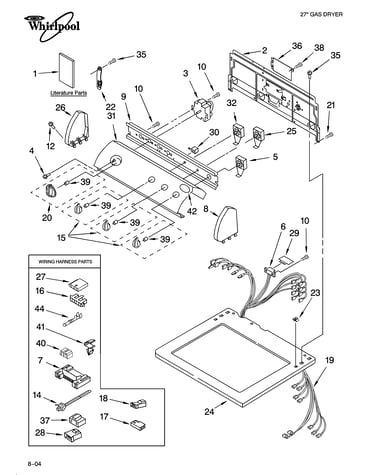 Top and console parts