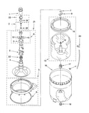 Agitator, basket and tub parts