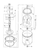Agitator, basket and tub parts