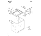 Whirlpool LSQ9550PW1 top and cabinet parts diagram