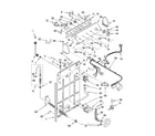 Whirlpool LSQ9550PW1 controls and rear panel parts diagram