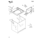 Whirlpool LSQ9560PW1 top and cabinet parts diagram