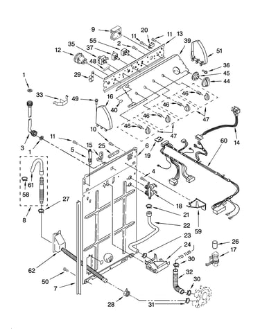 Controls and rear panel parts