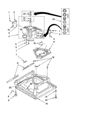 Machine base parts