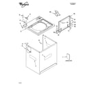 Whirlpool LSQ9650PW1 top and cabinet parts diagram