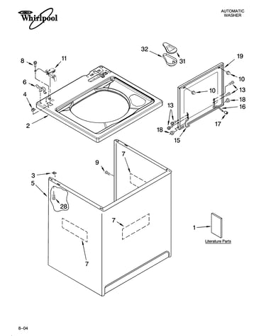 Top and cabinet parts