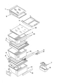 Refrigerator shelf parts