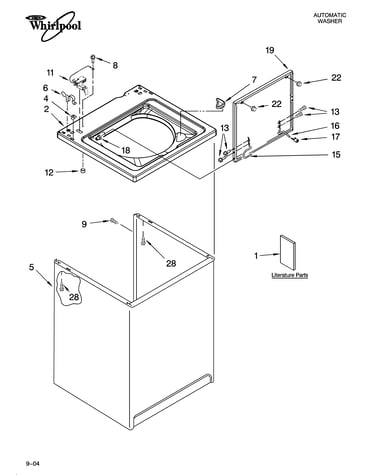 Top and cabinet parts