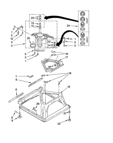 Machine base parts