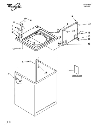 Top and cabinet parts
