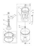Agitator, basket and tub parts