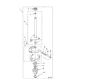 Whirlpool 7MLBR8444PT0 brake and drive tube parts diagram