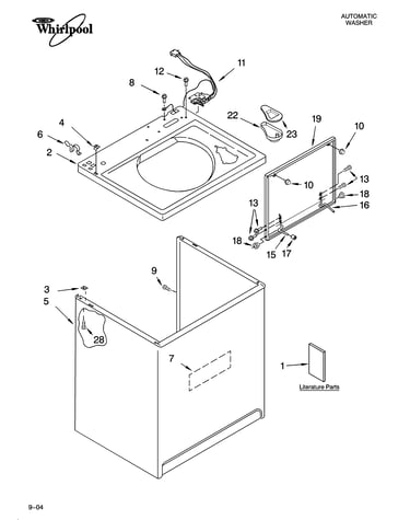Top and cabinet parts