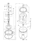 Agitator, basket and tub parts