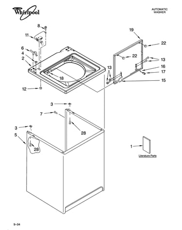 Top and cabinet parts