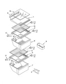Refrigerator shelf parts