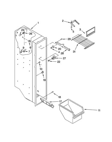 Freezer liner parts