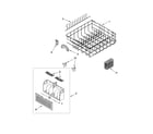 Whirlpool DUL240XTPB1 lower rack parts, optional parts (not included) diagram