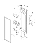 Refrigerator door parts