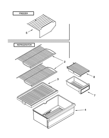 Shelf parts, optional parts