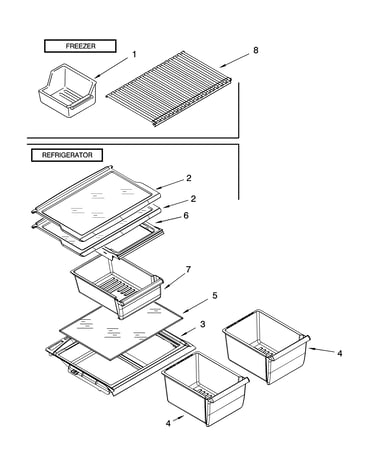 Shelf parts, optional parts