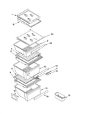 Refrigerator shelf parts