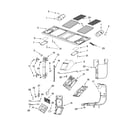 Whirlpool GH9177XLB2 interior and ventilation parts diagram