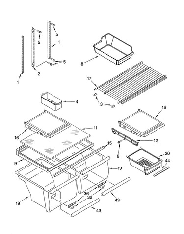 Shelf parts