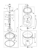 Agitator, basket and tub parts