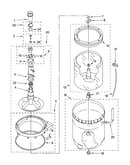 Agitator, basket and tub parts