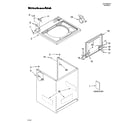 KitchenAid KAWS750LQ2 top and cabinet parts diagram