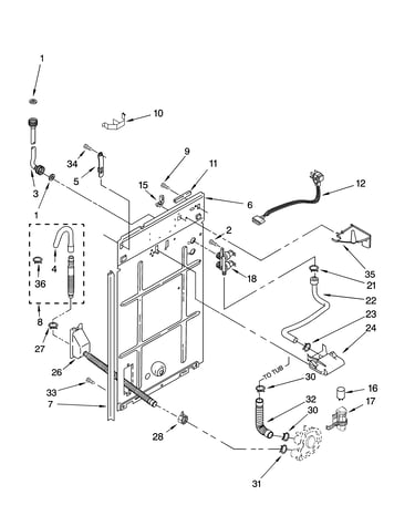 Rear panel parts