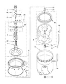 Agitator, basket and tub parts