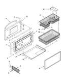 Freezer door and basket parts